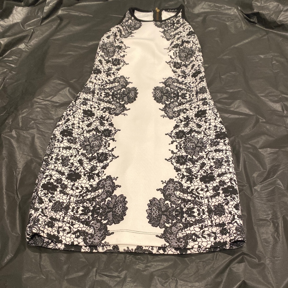Black and white dress